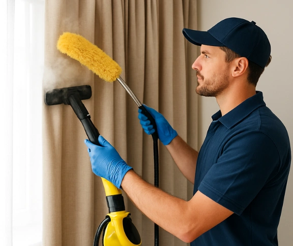 Trusted residential curtain cleaning technician Matty Curtain Cleaning gladesville-nsw QLD