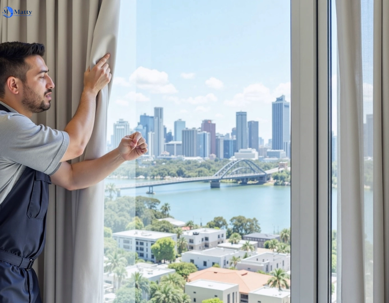 Professional curtain steam cleaning service gladesville-nsw QLD by Matty Curtain Cleaning